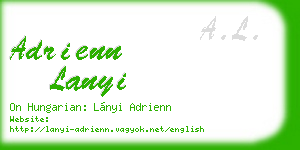 adrienn lanyi business card